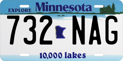 MN license plate 732NAG