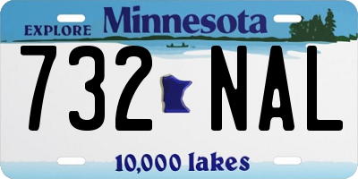 MN license plate 732NAL