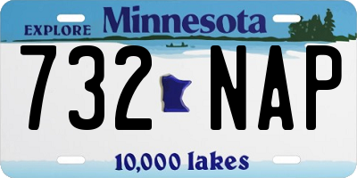 MN license plate 732NAP