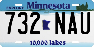 MN license plate 732NAU