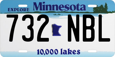 MN license plate 732NBL