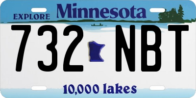 MN license plate 732NBT