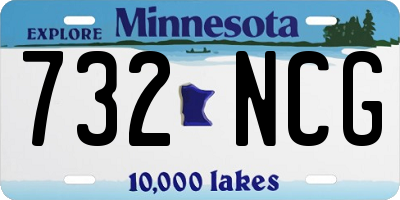MN license plate 732NCG