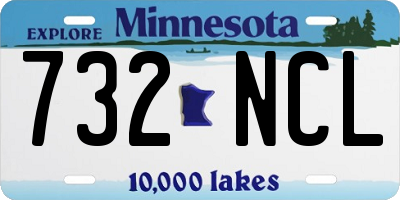 MN license plate 732NCL