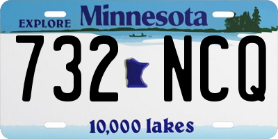 MN license plate 732NCQ