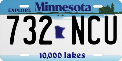MN license plate 732NCU