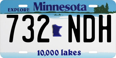 MN license plate 732NDH