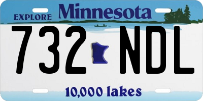 MN license plate 732NDL