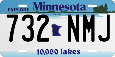 MN license plate 732NMJ