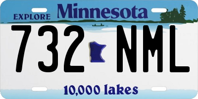 MN license plate 732NML