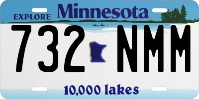 MN license plate 732NMM