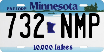 MN license plate 732NMP
