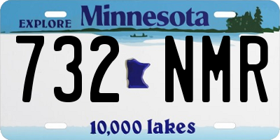 MN license plate 732NMR