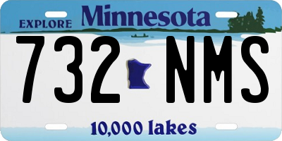 MN license plate 732NMS