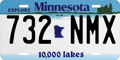 MN license plate 732NMX