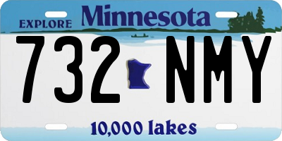 MN license plate 732NMY