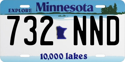 MN license plate 732NND
