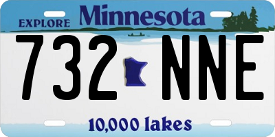 MN license plate 732NNE