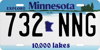MN license plate 732NNG