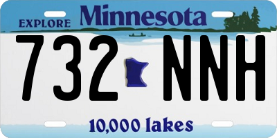 MN license plate 732NNH