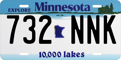 MN license plate 732NNK