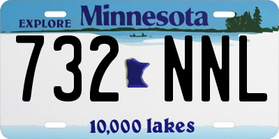 MN license plate 732NNL