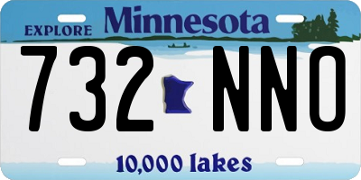 MN license plate 732NNO