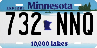 MN license plate 732NNQ