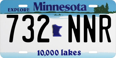 MN license plate 732NNR