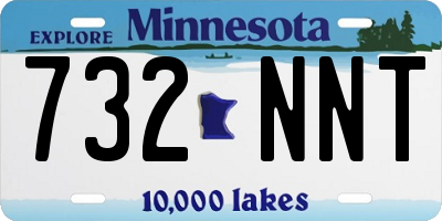 MN license plate 732NNT