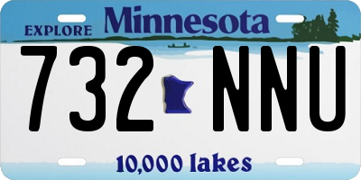 MN license plate 732NNU