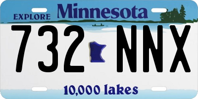 MN license plate 732NNX