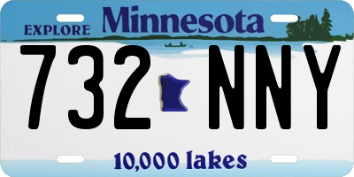 MN license plate 732NNY