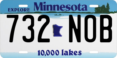 MN license plate 732NOB