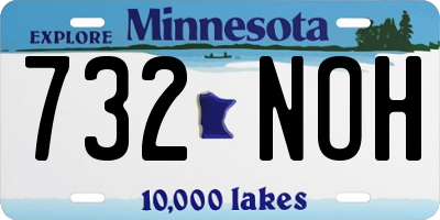 MN license plate 732NOH