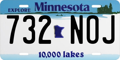 MN license plate 732NOJ