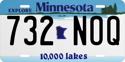MN license plate 732NOQ