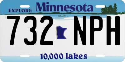 MN license plate 732NPH
