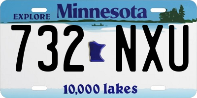 MN license plate 732NXU