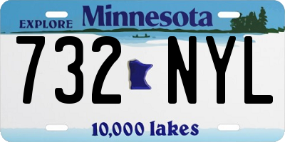 MN license plate 732NYL