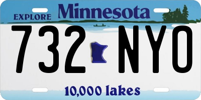 MN license plate 732NYO