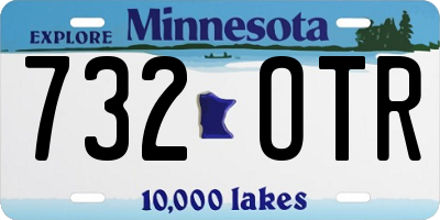 MN license plate 732OTR