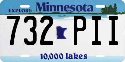 MN license plate 732PII