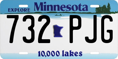 MN license plate 732PJG