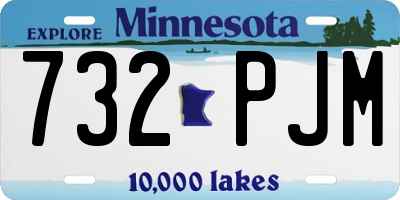 MN license plate 732PJM