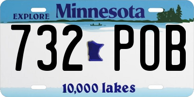 MN license plate 732POB