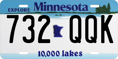 MN license plate 732QQK