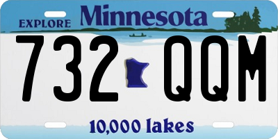 MN license plate 732QQM