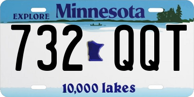MN license plate 732QQT