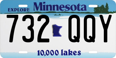 MN license plate 732QQY